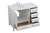 Irene Single Bathroom Vanity (VF18842WH)