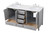 Irene Double Bathroom Vanity (VF18860DGR)