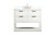 Elegant Lighting - VF19242WH-BS - Vanity Sink Set - Larkin - white