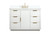 Elegant Lighting - VF19448WH-BS - Vanity Sink Set - Blake - white