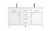 Elegant Lighting - VF23360DWH - Double Bathroom Vanity - Lewis - White