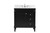 Elegant Lighting - VF31832BK-BS - Single Bathroom Vanity - Bennett - black