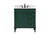 Elegant Lighting - VF31832GN-BS - Single Bathroom Vanity - Bennett - green