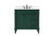 Elegant Lighting - VF31836GN-BS - Single Bathroom Vanity - Bennett - Green