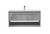 Elegant Lighting - VF43040CG - Single Bathroom Floating Vanity - Kasper - Concrete Grey