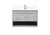 Elegant Lighting - VF43530MCG-BS - Vanity Sink Set - Roman - Concrete Grey