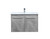 Elegant Lighting - VF44030CG - Single Bathroom Floating Vanity - Rasina - Concrete Grey