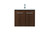Elegant Lighting - VF44524MWT - Single Bathroom Vanity - Penn - Walnut