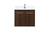 Elegant Lighting - VF44524MWT-BS - Single Bathroom Vanity - Penn - Walnut
