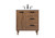 Elegant Lighting - VF47030WB - Single Bathroom Vanity - Baldwin - walnut brown