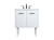 Elegant Lighting - VF48030MWH - Single Bathroom Vanity - Cyrus - White