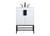 Elegant Lighting - VF48824MWH - Single Bathroom Vanity - Eugene - White