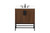 Elegant Lighting - VF48830MWT-BS - Single Bathroom Vanity - Eugene - Walnut