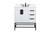 Elegant Lighting - VF48832MWH-BS - Single Bathroom Vanity - Eugene - white