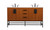 Elegant Lighting - VF48860DMTK - Double Bathroom Vanity - Eugene - Teak