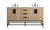 Elegant Lighting - VF48860DMW - Double Bathroom Vanity - Eugene - mango wood