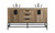 Elegant Lighting - VF48860DNT - Double Bathroom Vanity - Eugene - natural oak