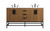 Elegant Lighting - VF48860DWB - Double Bathroom Vanity - Eugene - walnut brown