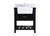 Elegant Lighting - VF60130BK-BS - Single Bathroom Vanity - Clement - black