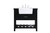 Elegant Lighting - VF60136BK - Single Bathroom Vanity - Clement - black