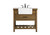 Elegant Lighting - VF60136DW - Single Bathroom Vanity - Clement - driftwood