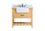 Elegant Lighting - VF60136NW-BS - Single Bathroom Vanity - Clement - natural wood