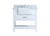 Elegant Lighting - VF60136WH-BS - Single Bathroom Vanity - Clement - white