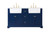 Elegant Lighting - VF60260DBL - Double Bathroom Vanity - Franklin - blue