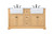 Elegant Lighting - VF60260DNW - Double Bathroom Vanity - Franklin - natural wood