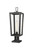 Innovations - 9952-1PLT-BK-23-CL - One Light Outdoor Post Lantern - Madison - Matte Black