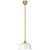Visual Comfort Signature - TOB 5811HAB-WHT - LED Pendant - Academy Barn Light - Hand-Rubbed Antique Brass