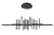 George Kovacs - P8567-1-66A-L - LED Island Pendant - Alambre - Coal Black