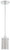 George Kovacs - P961-077 - One Light Mini Pendant - Grid II - Chrome
