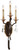 Metropolitan - N6453-652 - Three Light Wall Sconce - Chateau Nobles - Raven Bronze With Sunburst Gold Leaf Highlights