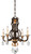Metropolitan - N6454-652 - Four Light Mini Chandelier - Chateau Nobles - Raven Bronze W/Sunburst Gold H