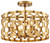 Metropolitan - N6772-293 - Four Light Semi Flush Mount (Convertible To Pendant) - Coronade - Pandora Gold Leaf