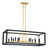Metropolitan - N7856-707 - 12 Light Pendant - Sable Point - Sand Black With Honey Gold