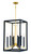 Metropolitan - N7858-707 - Eight Light Pendant - Sable Point - Sand Black With Honey Gold