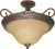 Nuvo Lighting - 60-1027 - Three Light Semi Flush Mount - Castillo - Sonoma Bronze / Champagne