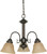 Nuvo Lighting - 60-1252 - Three Light Chandelier - Ballerina - Mahogany Bronze / Champagne