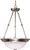 Nuvo Lighting - 60-203 - Three Light Pendant - Alabaster Glass Brushed Nickel - Brushed Nickel