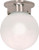 Nuvo Lighting - 60-245 - One Light Flush Mount - 6 White Ball - Brushed Nickel