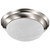 Twist and Lock Brushed Nickel Two Light Flush Mount (60-284)