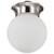 Close to Ceiling Brushed Nickel One Light Flush Mount (60-3249)