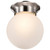 Close to Ceiling Brushed Nickel One Light Flush Mount (60-3249)