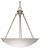 Nuvo Lighting - 60-370 - Three Light Pendant - Pendants Brushed Nickel - Brushed Nickel