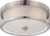 Nuvo Lighting - 60-4691 - Three Light Flush Mount - Fusion - Brushed Nickel