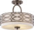 Nuvo Lighting - 60-4729 - Three Light Semi Flush Mount - Harlow - Hazel Bronze