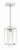 Cubic One Light Mini Pendant (41591-CH)