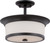Nuvo Lighting - 60-5550 - Two Light Semi Flush Mount - Mobili - Aged Bronze / Satin White Glass